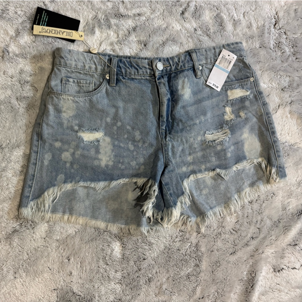 Blank NYC Denim Jean Shorts distressed and torn women’s size 31 new with tags